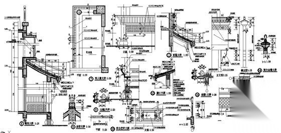 [成都]某古城八期仿古建筑施工图(包括大门,商业,住宅)0...cad施工图下载【ID:160734112】