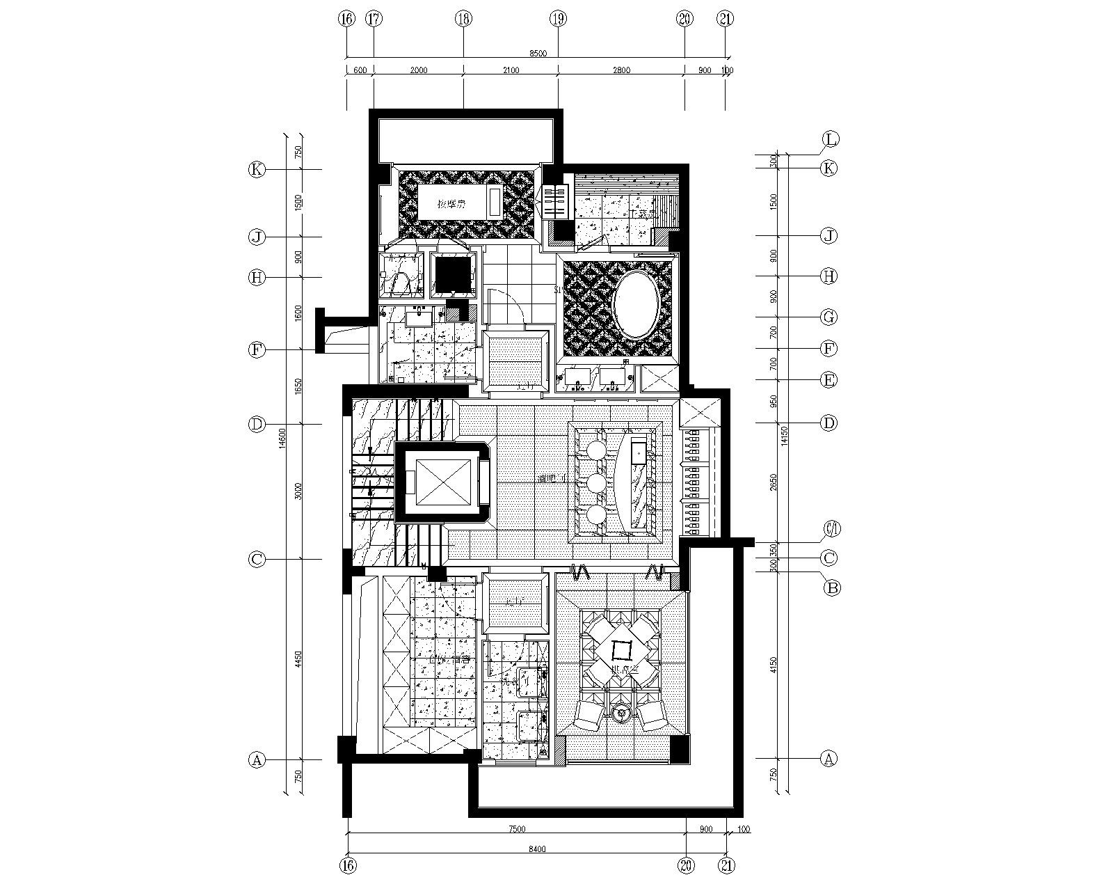 南京郦城联排别墅样板房施工图+方案+效果图施工图下载【ID:160386126】