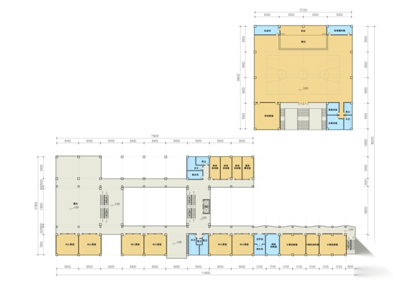 [合集]三套现代风格小学及幼儿园建筑设计方案文本cad施工图下载【ID:164863151】