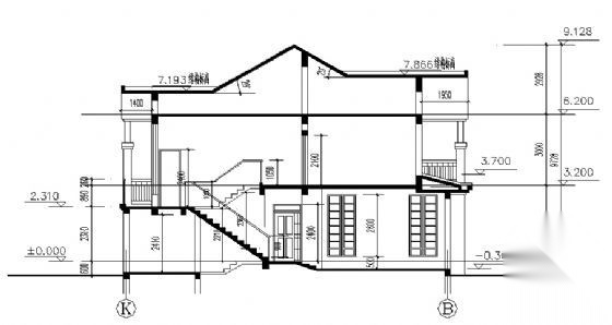 二层别墅建筑施工图cad施工图下载【ID:149924138】