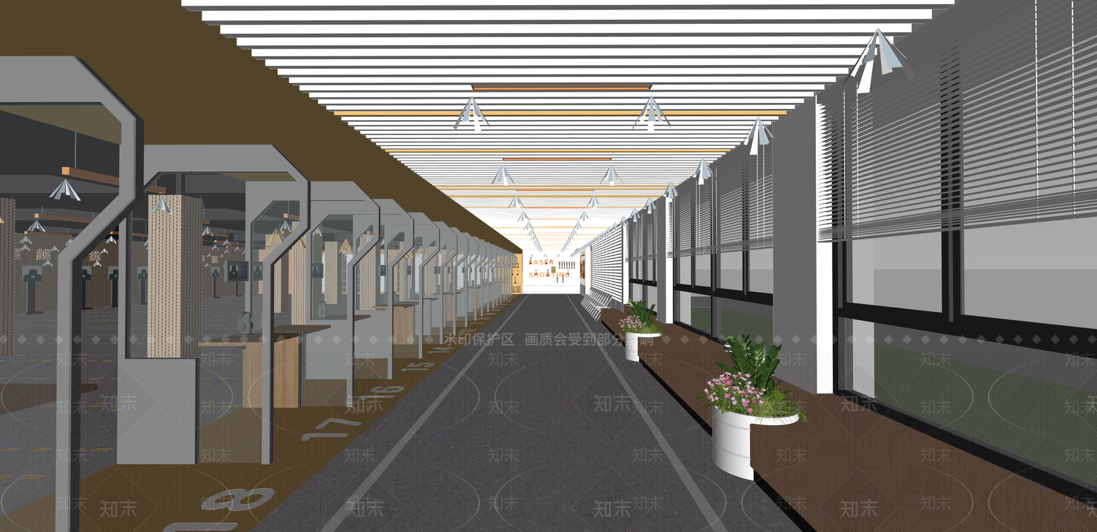 现代售楼处SU模型下载【ID:1215211826】