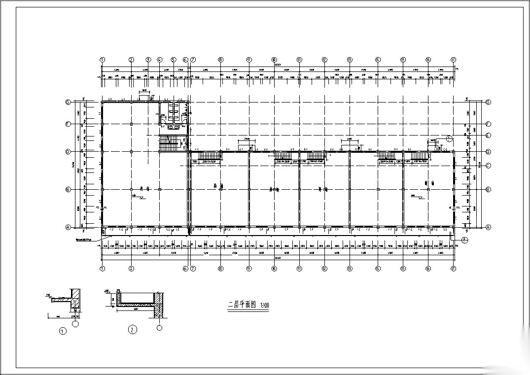 沿街多层商业建筑设计方案施工图CAD施工图下载【ID:167027197】