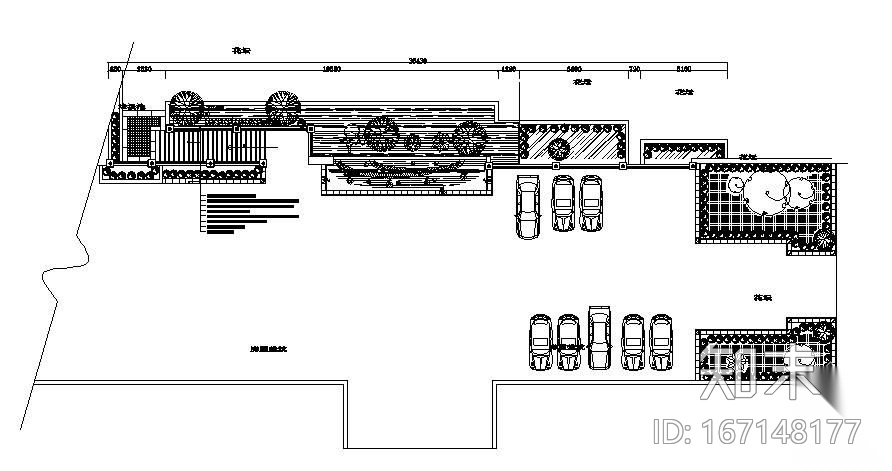 某中庭景观施工图cad施工图下载【ID:167148177】