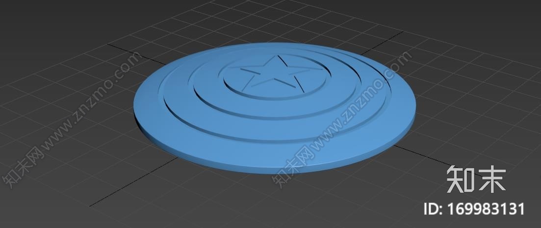 美国队长盾牌3d打印模型下载【ID:169983131】