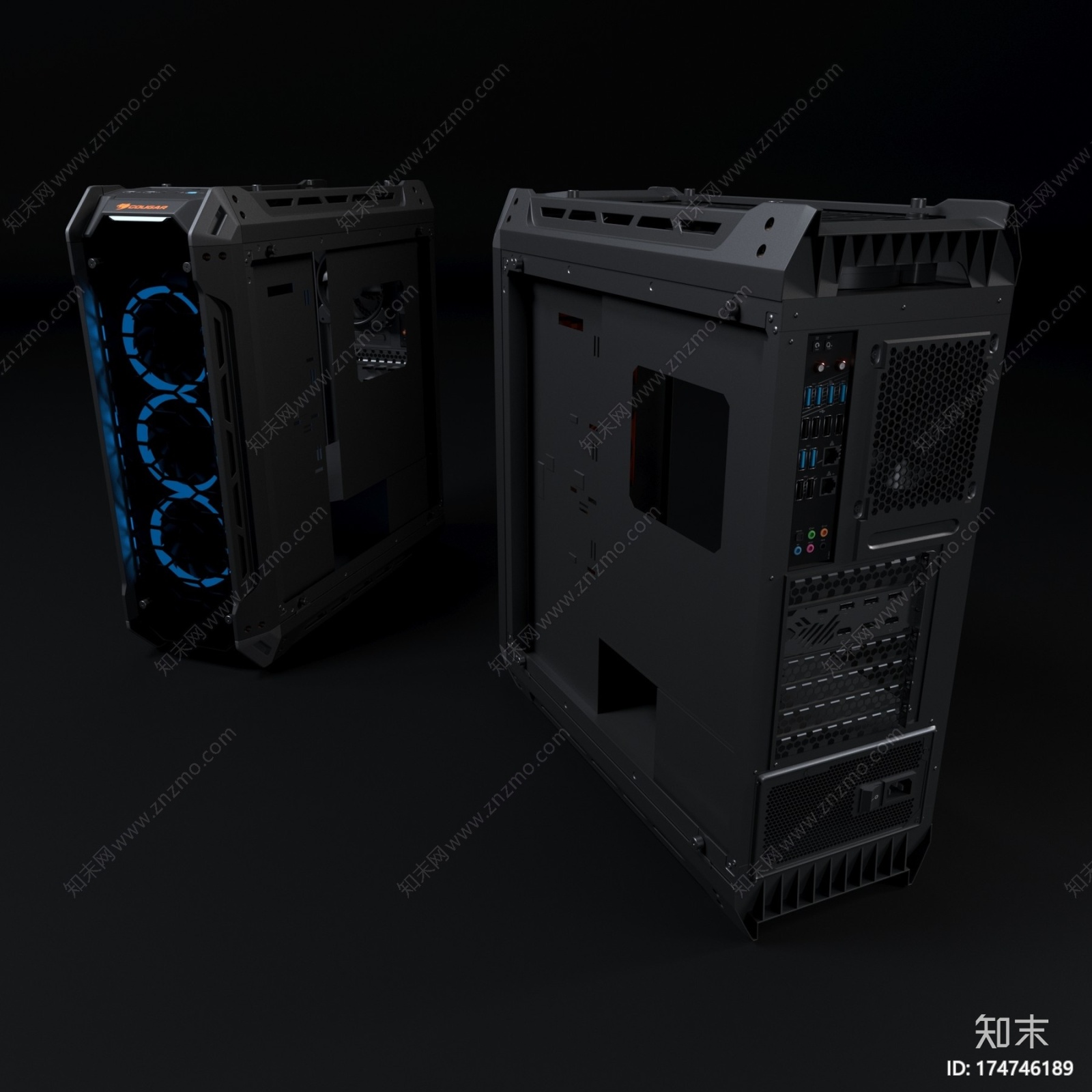 美洲狮Panzer-G黑CG模型下载【ID:174746189】