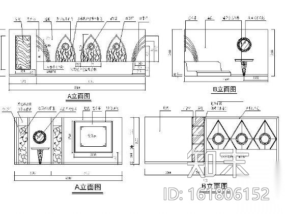 [江西]某现代KTV空间装修图cad施工图下载【ID:161806152】