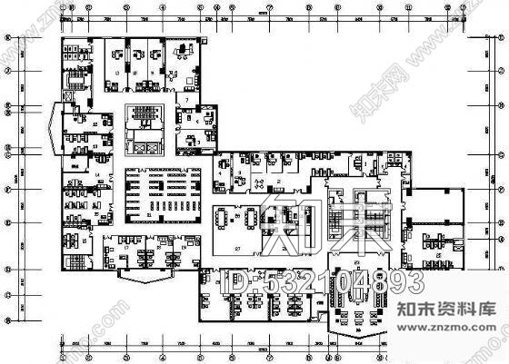 施工图四川某大厦办公室装修图cad施工图下载【ID:532104893】