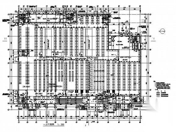 [长沙]某三层大型建材超市建筑施工图cad施工图下载【ID:166077196】