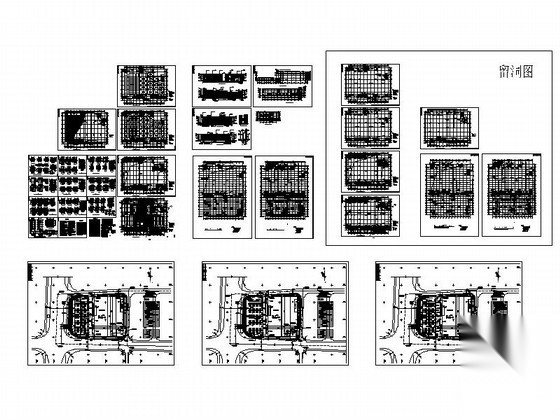 [长沙]某三层大型建材超市建筑施工图cad施工图下载【ID:166077196】