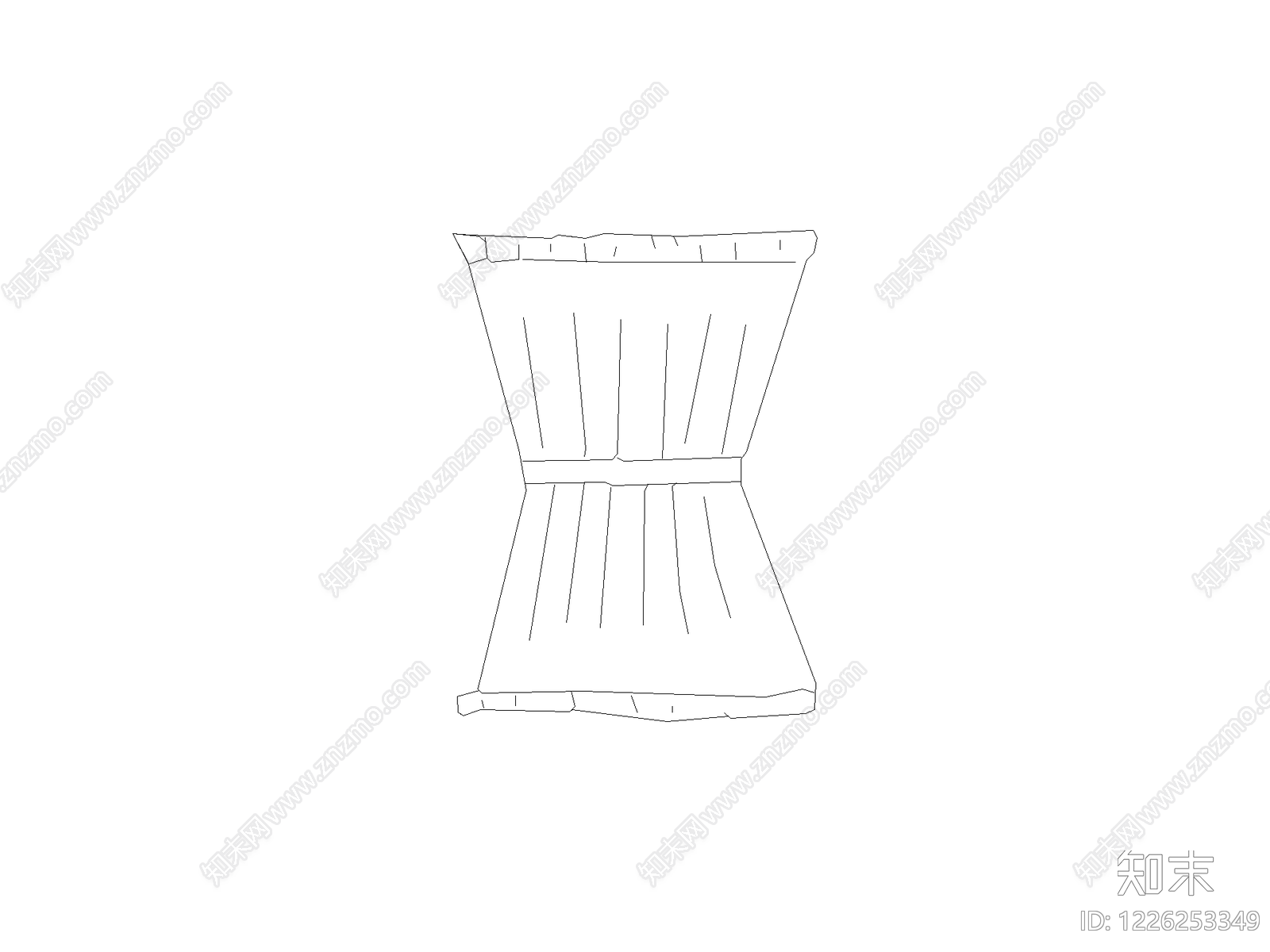 陈设类立面挂画cad施工图下载【ID:1226253349】