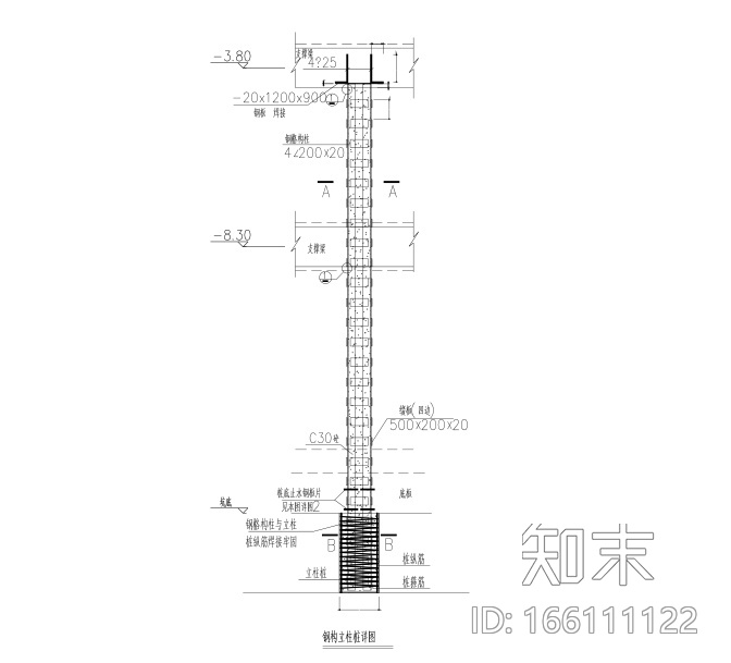 基坑内支撑结构节点大样图（CAD、19张）施工图下载【ID:166111122】