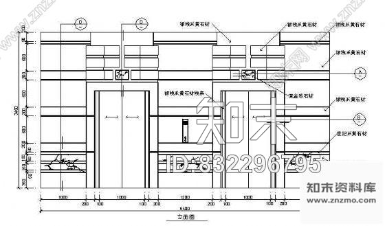 图块/节点电梯间cad施工图下载【ID:832296795】