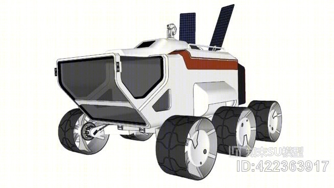 火星漫游车SU模型下载【ID:422363917】