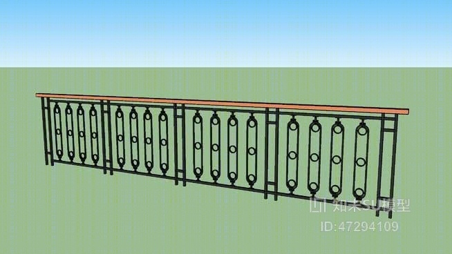 栏杆SU模型下载【ID:47294109】