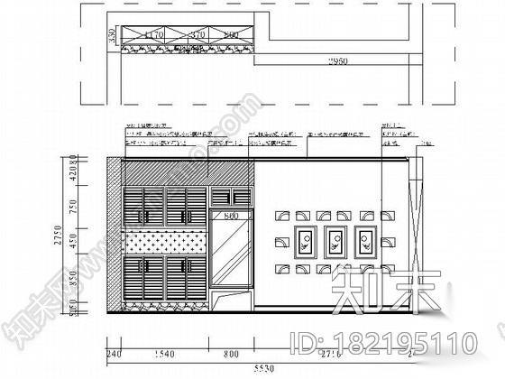 [湖南]精装地中海风格三室两厅装修图cad施工图下载【ID:182195110】