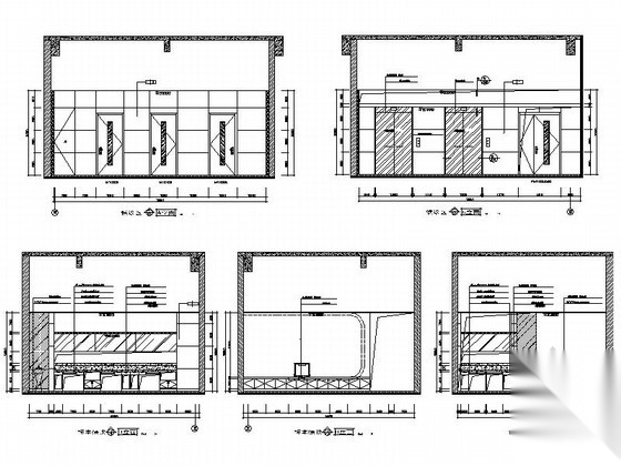 [山东]现代国际康复医院室内设计施工图cad施工图下载【ID:160701133】