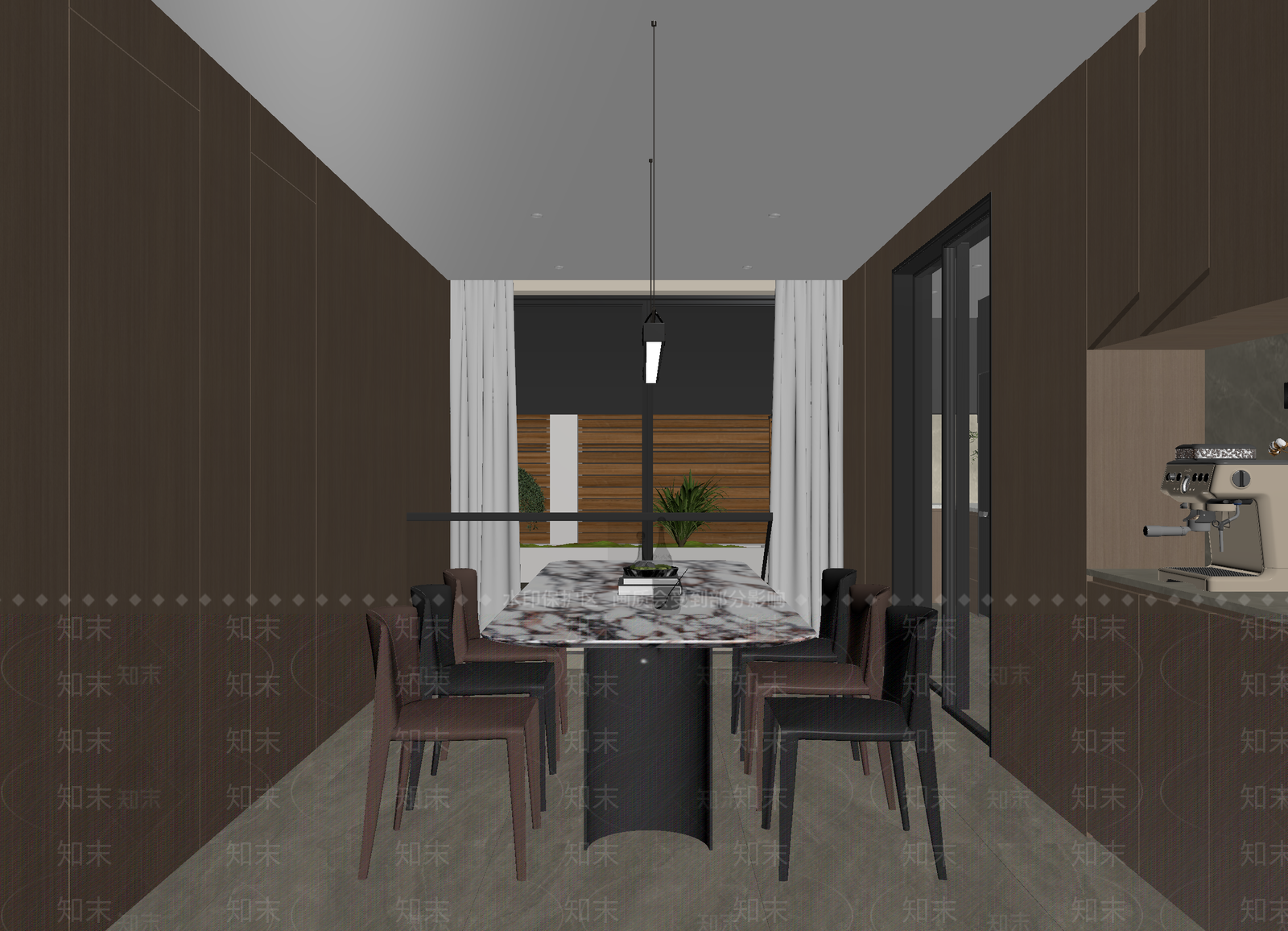 现代民宿客房3D模型下载【ID:1215145696】