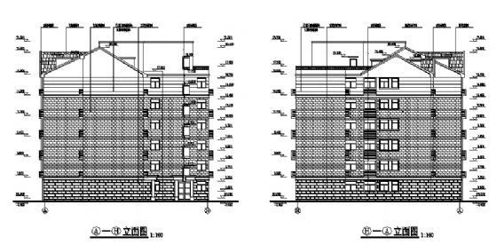 某多层住宅楼建筑施工图cad施工图下载【ID:149575120】