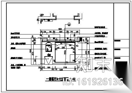 一套耗资150万的小别墅装饰装修cad施工图下载【ID:161926136】