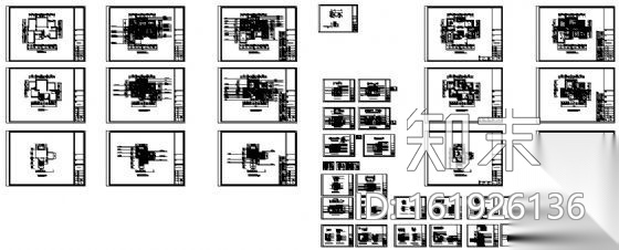 一套耗资150万的小别墅装饰装修cad施工图下载【ID:161926136】