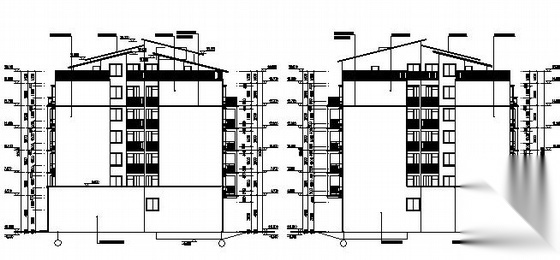 [南溪县]某六层住宅楼建筑施工图（带半地下车库）cad施工图下载【ID:149529151】