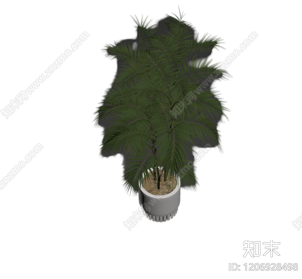 盆栽植物组合3D模型下载【ID:1206928498】