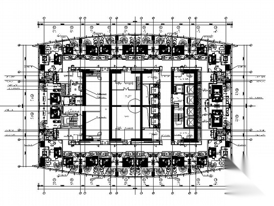 [深圳]超高层玻璃幕墙金融大厦建筑施工图（知名设计事务...cad施工图下载【ID:166720113】