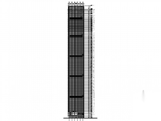 [深圳]超高层玻璃幕墙金融大厦建筑施工图（知名设计事务...cad施工图下载【ID:166720113】