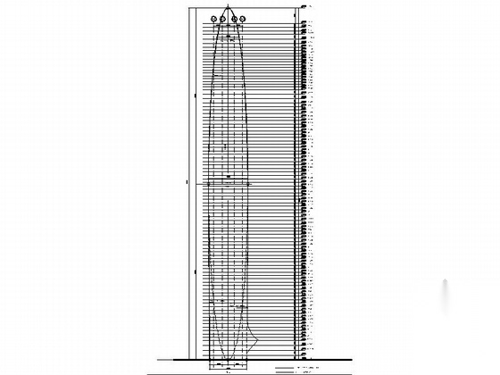 [深圳]超高层玻璃幕墙金融大厦建筑施工图（知名设计事务...cad施工图下载【ID:166720113】