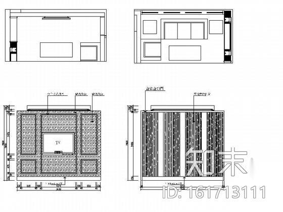 [广州]欧陆风格奢华美容美发店室内装修施工图（含效果图...cad施工图下载【ID:161713111】