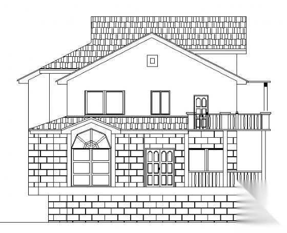 某二层小型别墅建筑方案图施工图下载【ID:149921181】