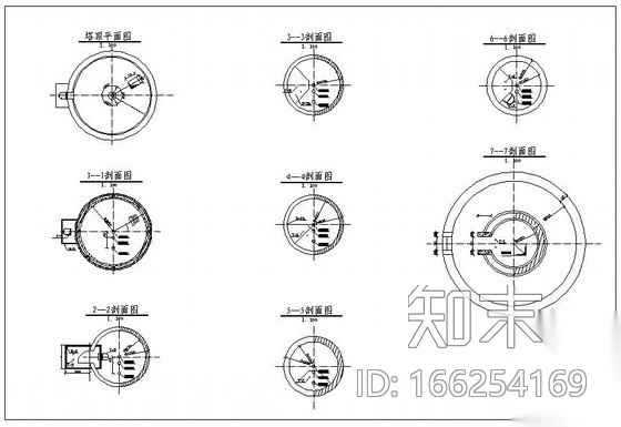 甘肃某水塔设计图cad施工图下载【ID:166254169】