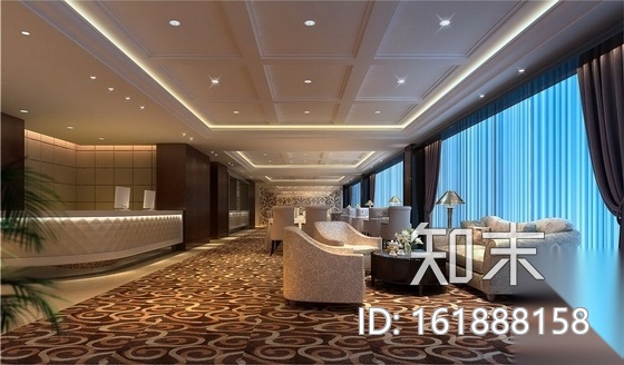 [吉林]城市广场高端星级商务酒店装修图（含效果）施工图下载【ID:161888158】