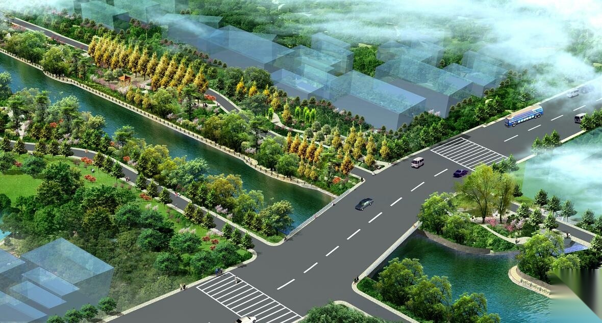 [四川]滨河沿岸景观全套概念性设计文本cad施工图下载【ID:161017174】