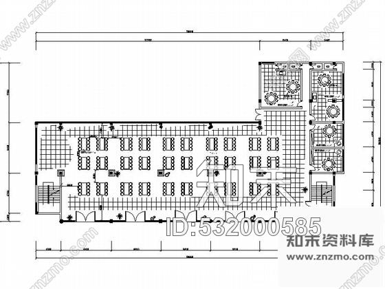 施工图广西大学食堂双层室内装修CAD施工图含效果施工图下载【ID:532000585】