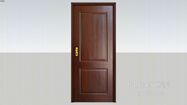 单开门SU模型下载【ID:17731698】