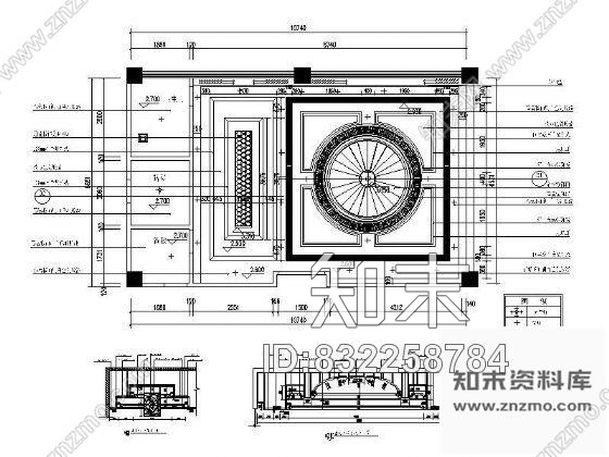 图块/节点豪华餐包吊顶详图cad施工图下载【ID:832258784】