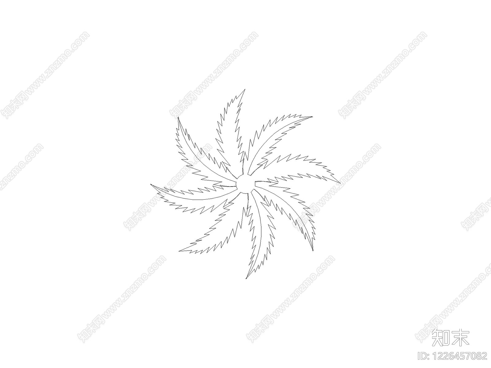 乔木种植CAD图纸