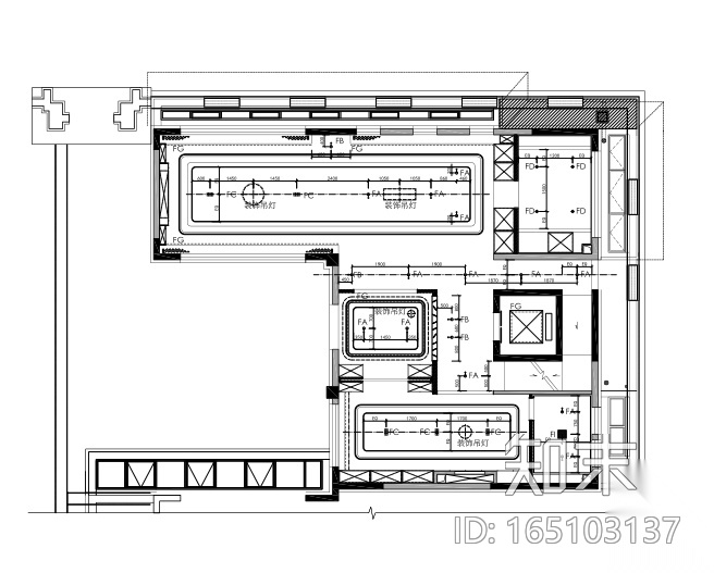 北京鲁能集团优山美地三居室样板别墅施工图+设计方案...cad施工图下载【ID:165103137】