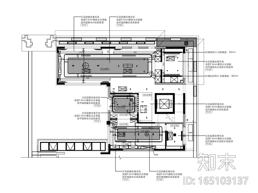 北京鲁能集团优山美地三居室样板别墅施工图+设计方案...cad施工图下载【ID:165103137】