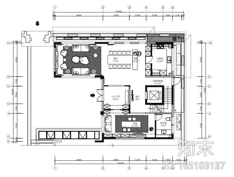 北京鲁能集团优山美地三居室样板别墅施工图+设计方案...cad施工图下载【ID:165103137】