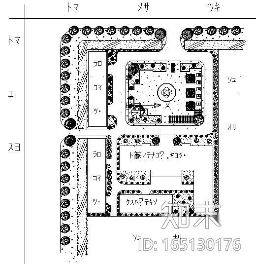 某医院环境景观设计平面图施工图下载【ID:165130176】