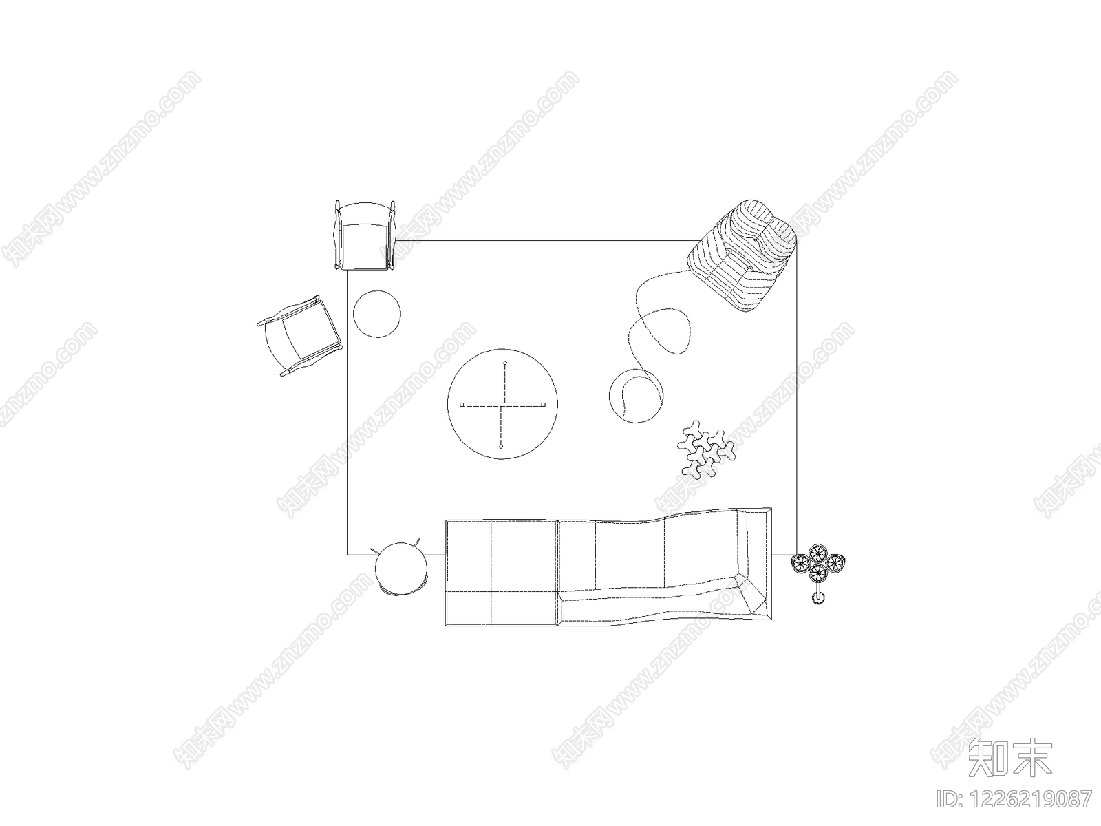 现代,极简家装图库CAD图纸