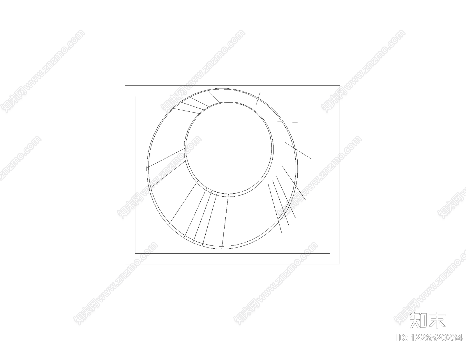 楼梯踏步构造CAD图纸