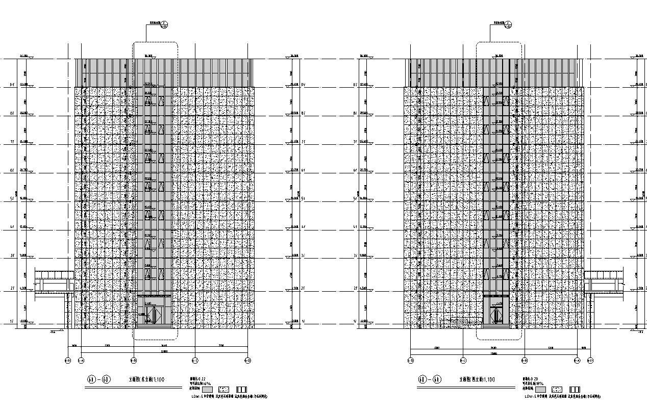 [江苏]启东市行政综合服务中心建筑施工图设计施工图下载【ID:149933158】