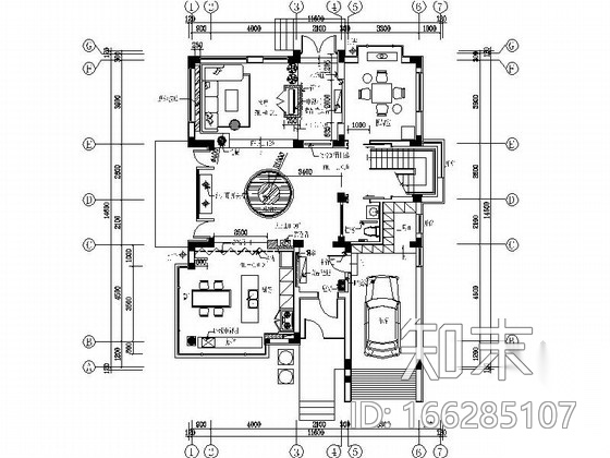 [苏州]水岸社区典雅新中式三层别墅装修施工图施工图下载【ID:166285107】