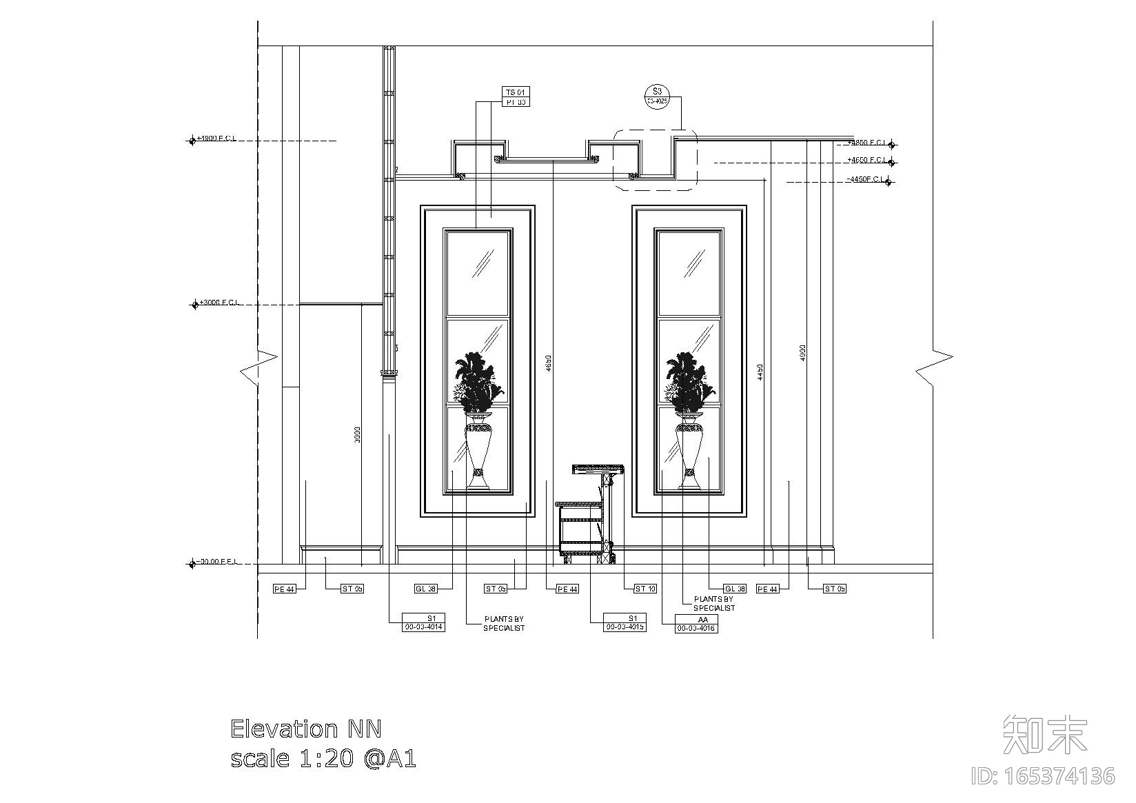 [上海]环球金融中心大厦施工图+logo图标施工图下载【ID:165374136】