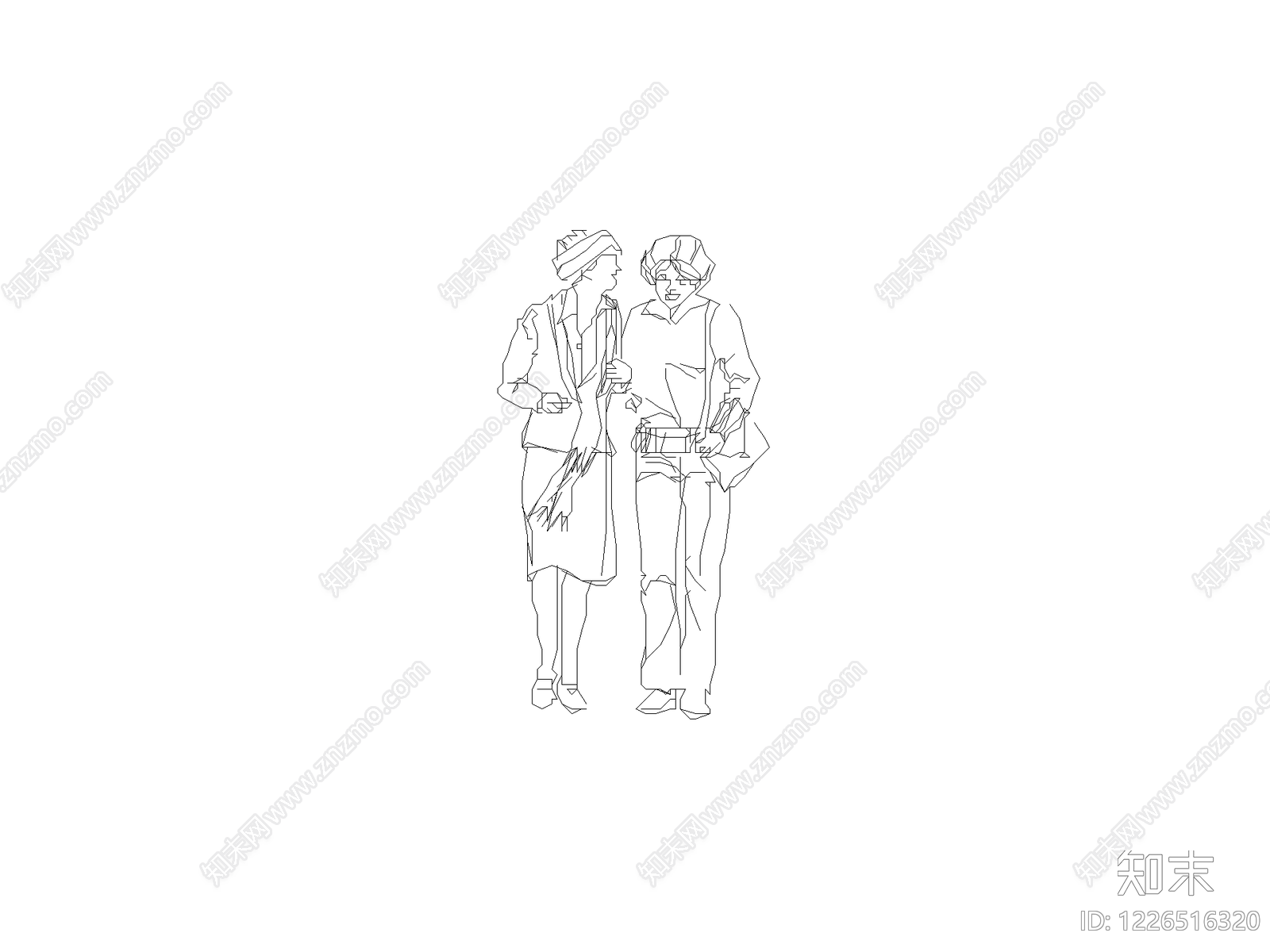 人物cad施工图下载【ID:1226516320】
