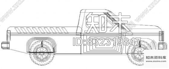 图块/节点货车图块1cad施工图下载【ID:832319847】