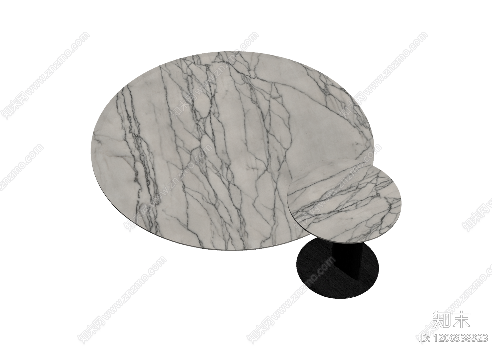 大理石茶几组合3D模型下载【ID:1206938923】